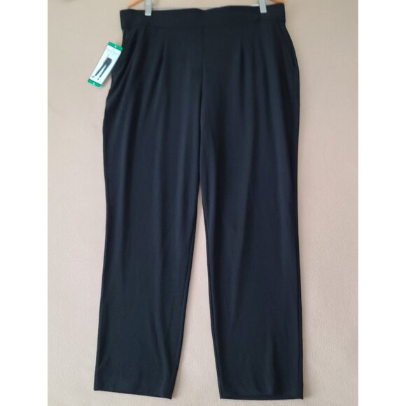 Hilary Radley Pants - Hilary Radley Stretch Pull On Dress Pant Built In Tummy Control Black XL NWT